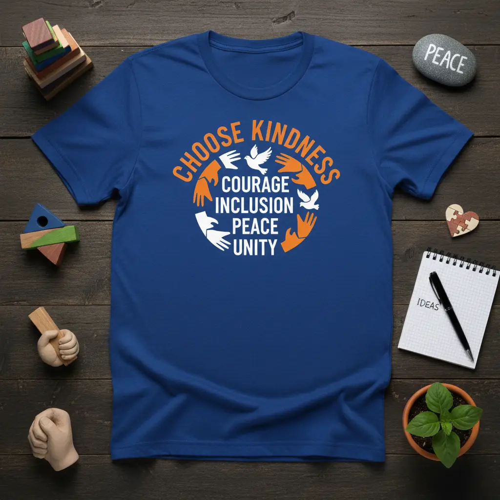 Choose Kindness Courage Inclusion Peace Unity T-Shirt