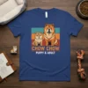 Chow Chow Puppy & Adult t-shirt featuring vintage-style graphic of two Chow Chows, one puppy and one adult