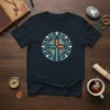 Christian Cross Mandala T-Shirt with colorful geometric design and religious symbolism