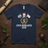 Civis Romanus Sum T-Shirt featuring Roman eagle, SPQR flag, and laurel wreath around profile