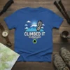 Climbed It Kilimanjaro Tanzania t-shirt design featuring a mountain, footprint, and flag
