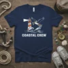 Coastal Crew t-shirt with a lighthouse, pelican, and waves graphic design