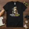 Cockatiel Crusader Flight School Graduate T-Shirt with a cockatiel piloting a plane