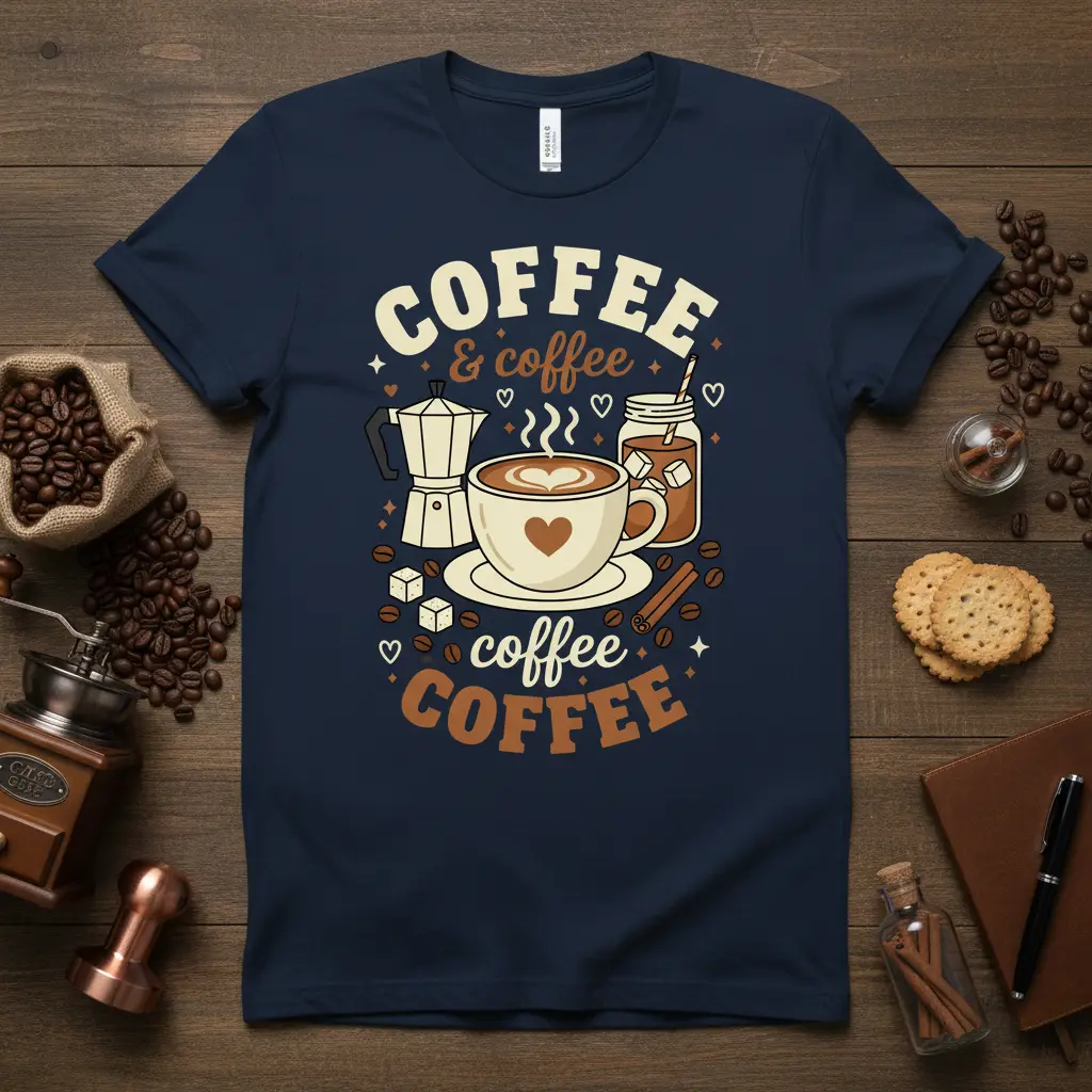 Coffee & Coffee Coffee Coffee Lover T-Shirt Morning Brew Gift