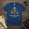 T-shirt featuring the Constantinople Aeternus The Second Rome Est. 330 AD design with a double-headed eagle, sword, and crown