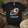 Cosmic Crustacean Commander Seafood Salvation in Space t-shirt featuring Jesus riding a shrimp through space