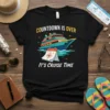 Countdown Is Over It's Cruise Time t-shirt with cruise ship and calendar design