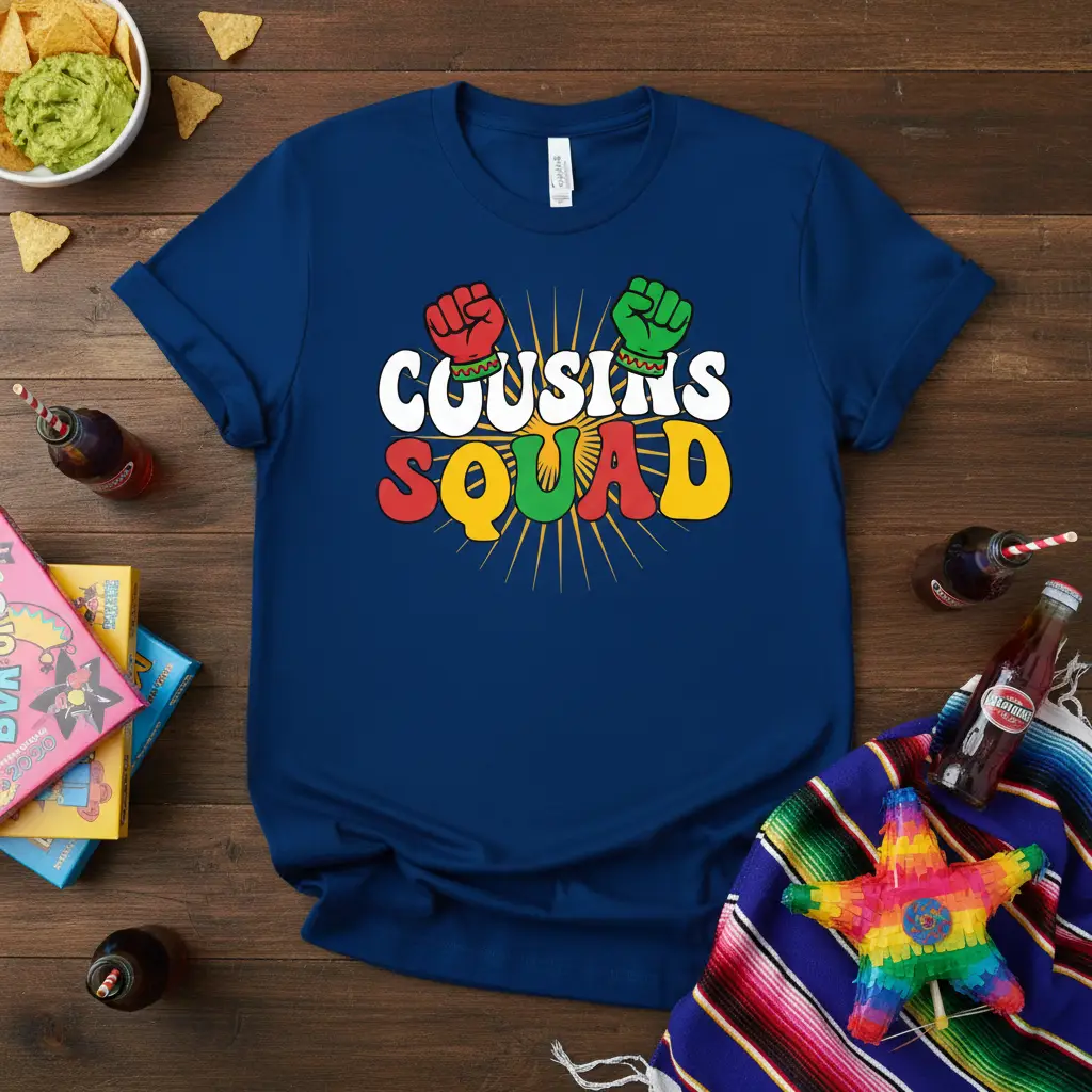 Cousins Squad T-Shirt Fun Family Reunion Gift
