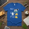 Cow Milk Cheese Calculus Equation T-Shirt eye-catching graphic design printed on comfortable cotton t-shirt