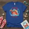 Crabby But Cute text design featuring a whimsical crab character in a colorful shell, perfect for ocean lovers