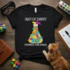 CRAZY CAT SCIENTIST EXPERIMENTAL FELINE OVERLOAD detailed graphic design printed on comfortable cotton t-shirt