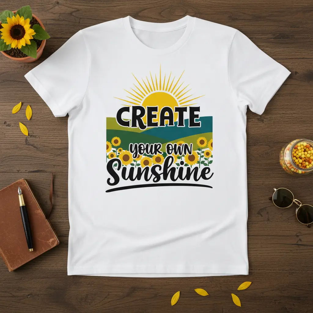 Create Your Own Sunshine T-Shirt | Positive Quote