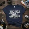 Cruising down the street in my Six Foe t-shirt with a classic car illustration