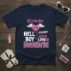 Crybaby Hellboy Schemaboy Goth Love Beamerboy Boi text design with a pink heart and wings graphic