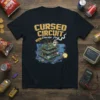Cursed Circuit Starter Pack T-Shirt with distressed yellow text and a chaotic circuit board graphic