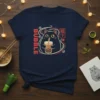Bubble Cat Boba unique graphic design printed on comfortable cotton t-shirt