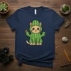 Cat Cactus Costume unique graphic design printed on comfortable cotton t-shirt