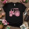 Flower Tractor stylish graphic design printed on comfortable cotton t-shirt