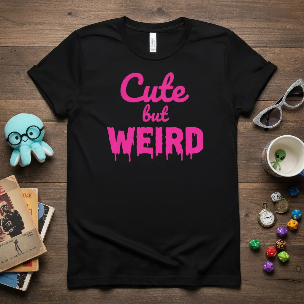Cute but Weird Funny Quote T-Shirt Gift for Quirky Souls