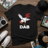 DAB Rooster eye-catching graphic design printed on comfortable cotton t-shirt