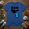 DAD 1 creative graphic design printed on comfortable cotton t-shirt