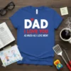 DAD I LOVE YOU text design featuring unique typography on quality t-shirt