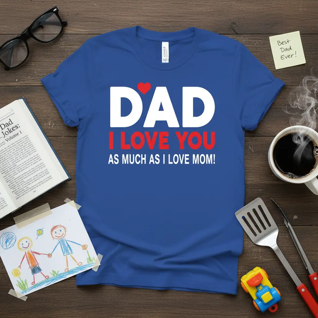Dad I Love You As Much As I Love Mom T-Shirt