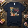 Dad Making Sure It's Not Tax Poison t-shirt with popcorn and ice cream graphic