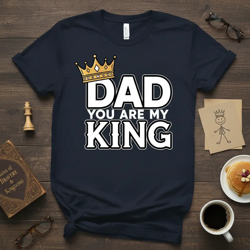 Dad You Are My King T-Shirt Father’s Day Gift Idea