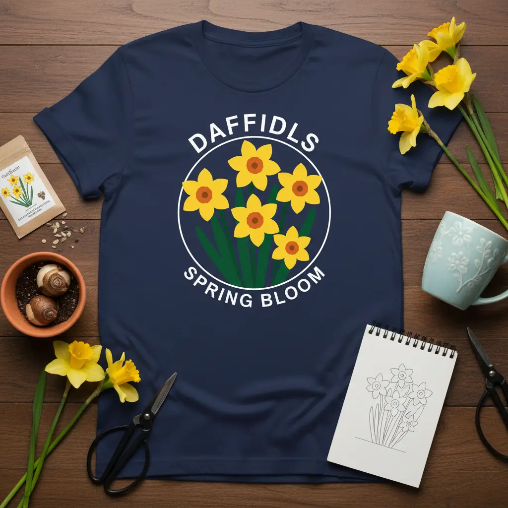 Daffidls Spring Bloom T-Shirt | Floral Garden Gift