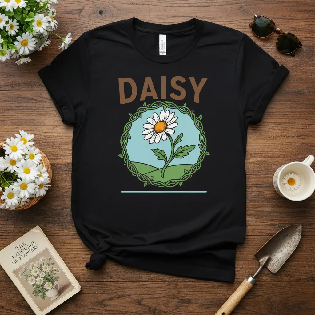 Daisy Flower Graphic T-Shirt Botanical Nature Lover Gift