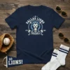 Dallas Lions Baseball T-Shirt with a fierce lion graphic, baseball bats, and text "Dallas Lions Baseball Estd 2023"