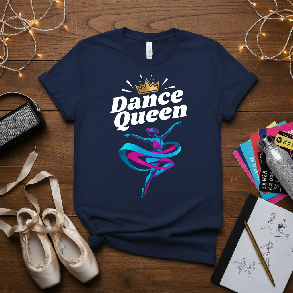 Dance Queen T-Shirt Gift for Dancers & Ballet Lovers