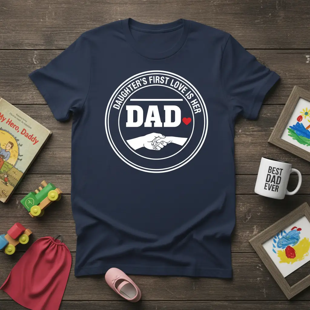 Daughter’s First Love Is Her Dad T-Shirt Father’s Day Gift