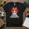 Dear Future Therapist t-shirt with a cartoon donkey wearing sunglasses and a bowtie, giving a thumbs up