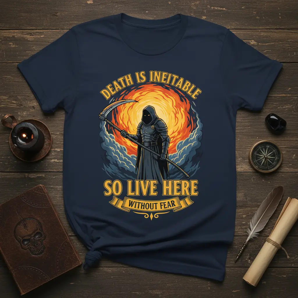 Death Is Inevitable So Live Here Without Fear T-Shirt