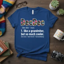 DeeDee like a grandmher text design featuring eye-catching typography on quality t-shirt