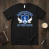 Defender Of The Faith t-shirt with blue shield, church graphic, and two white doves