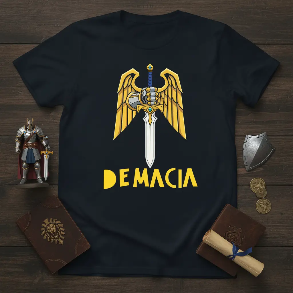 Demacia Sword Graphic T-Shirt Epic Gamer Gift