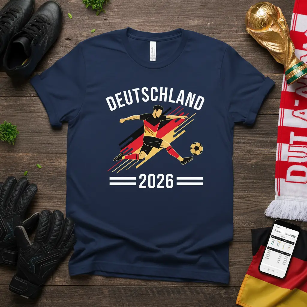 Deutschland 2026 Soccer Fan T-Shirt Germany Football