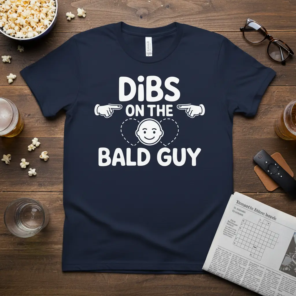 Dibs on the Bald Guy T-Shirt Funny Gift for Him