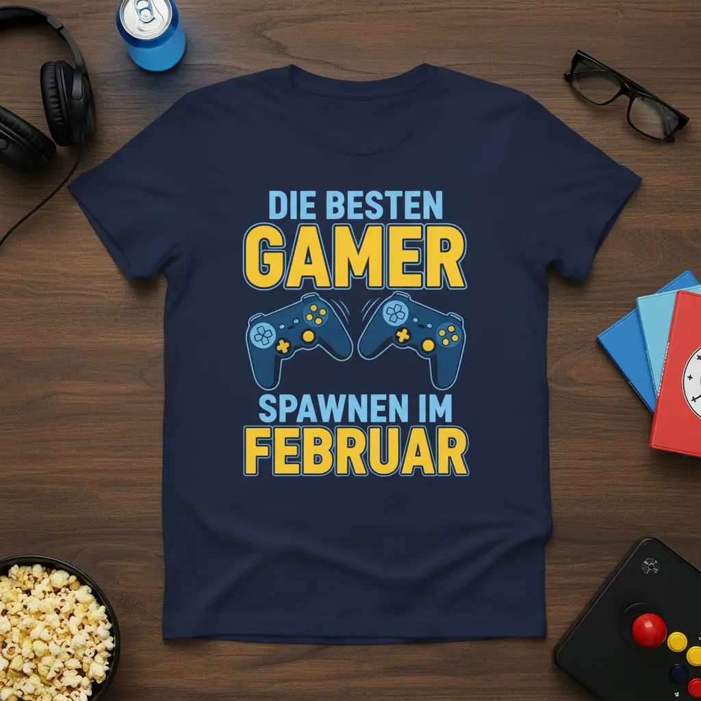 Die Besten Gamer Spahnen Im Februar T-Shirt Gaming Gift