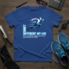 Runner graphic t-shirt with text "DINET DIFFERENT NOT LESS The strongest engine is a mind that knows no limits"
