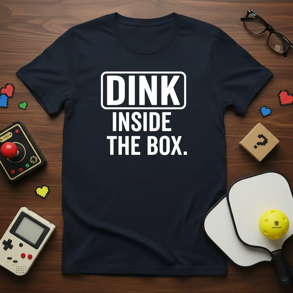 Dink Inside the Box. Pickleball T-Shirt Funny Court Player Gift
