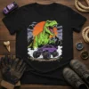 Dinosaur Monster Truck bold graphic design printed on comfortable cotton t-shirt