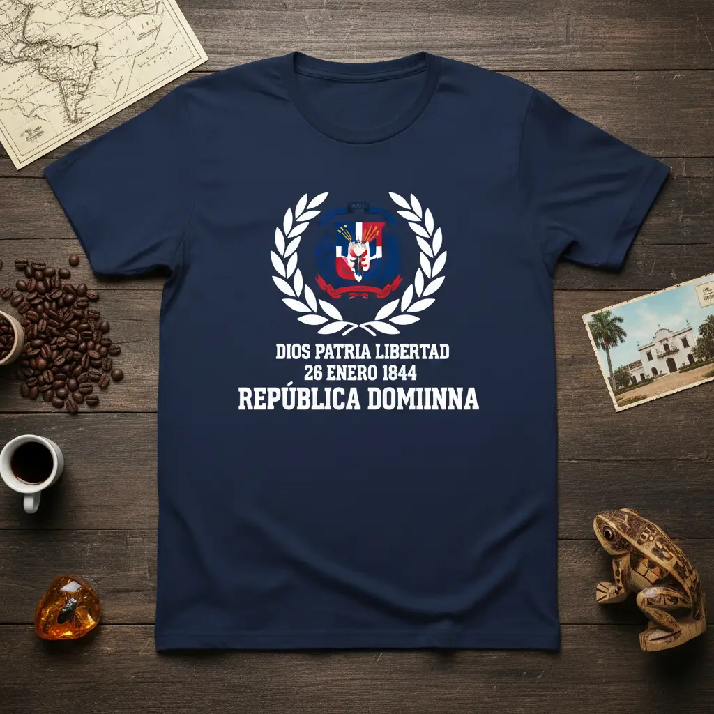 Dios Patria Libertad 26 Enero 1844 Dominican Republic Tee