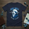 Dire Wolf Stay True Stay Wild bold graphic design printed on comfortable cotton t-shirt