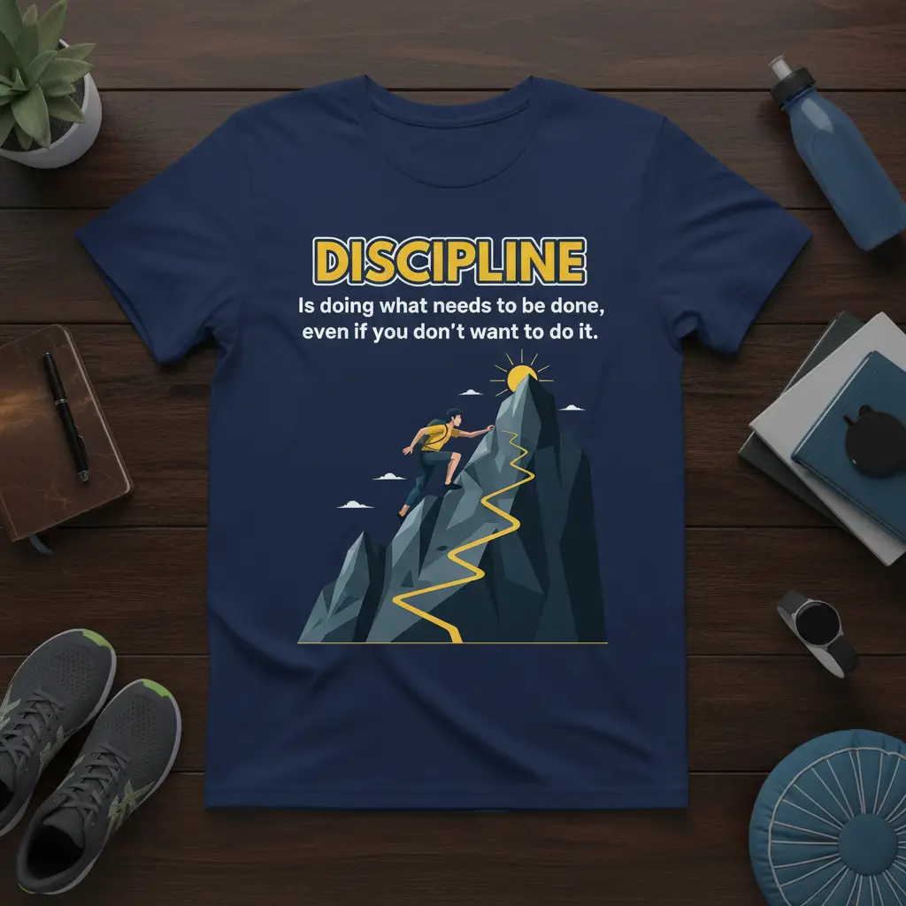 Discipline Is Doing What Needs to Be Done Quote T-Shirt