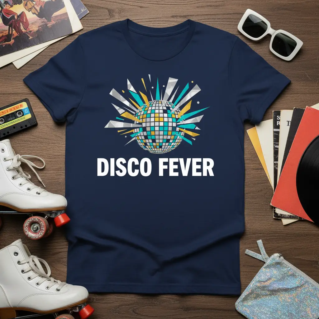 Disco Fever Retro Dance Party T-Shirt 70s Vibe Gift