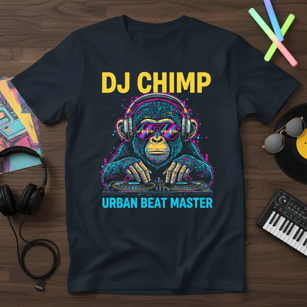 Dj Chimp Urban Beat Master T-Shirt for Music Lovers